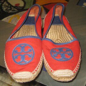 Tori Burch Espadrille - Red and Blue